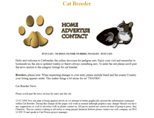 Tablet Screenshot of cat.breeders.co.uk